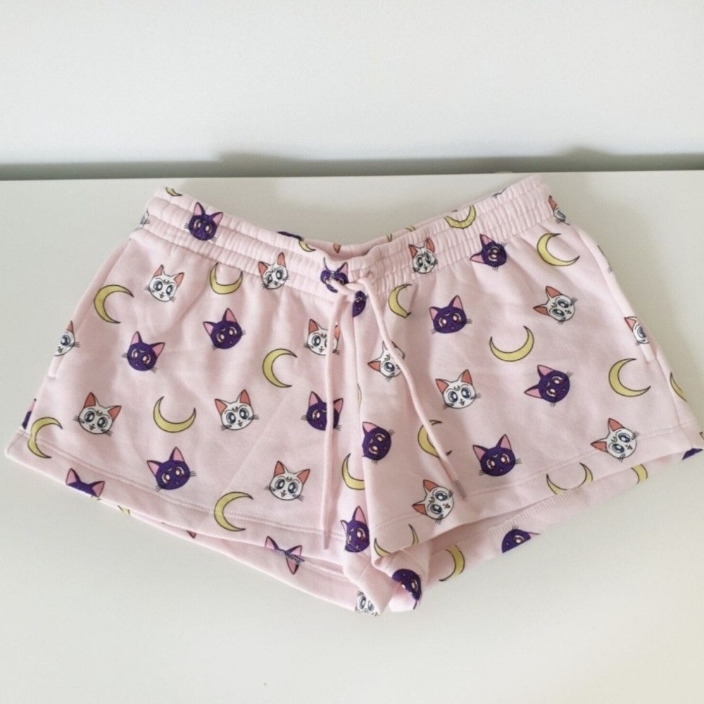 Pink Sailor Moon Pajama Lounge Shorts